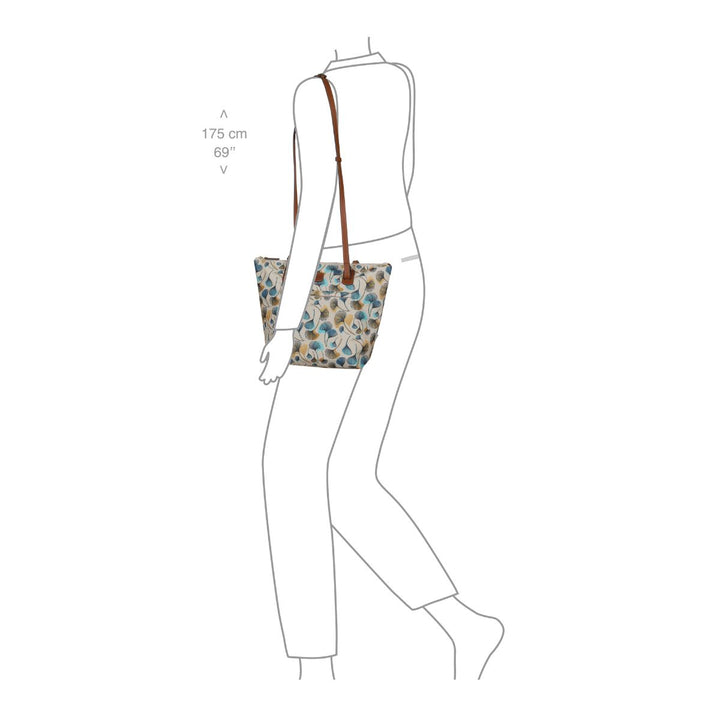 In gebruik van de Bric's 45071 middelmaat shopper flowers #kleur_flowers