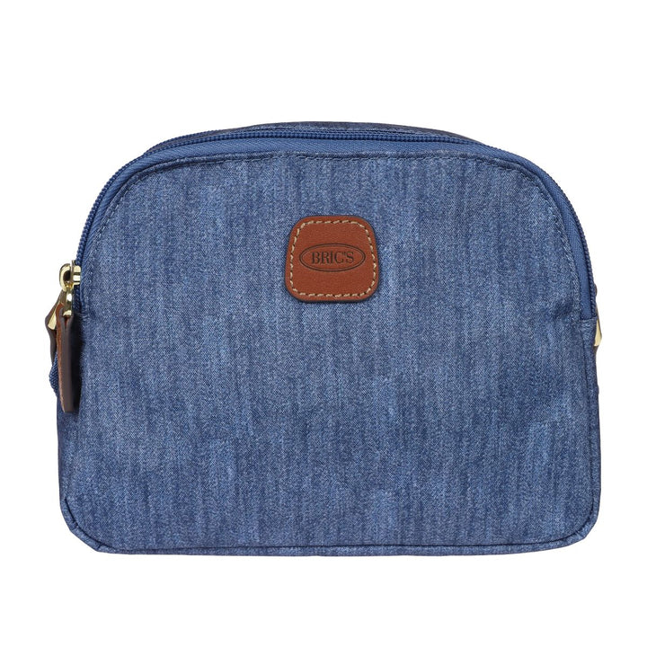 Voorkant van de 45085 X-collection crossbody tas jeans #kleur_jeans