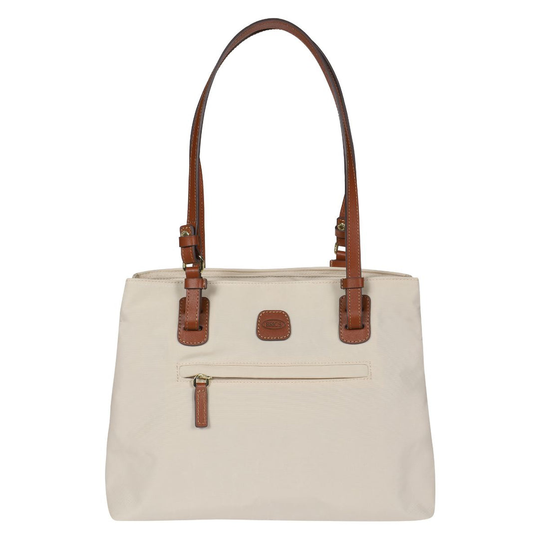 Voorkant van de Bric's _45282_ X-collection Handtas Beige #kleur_beige