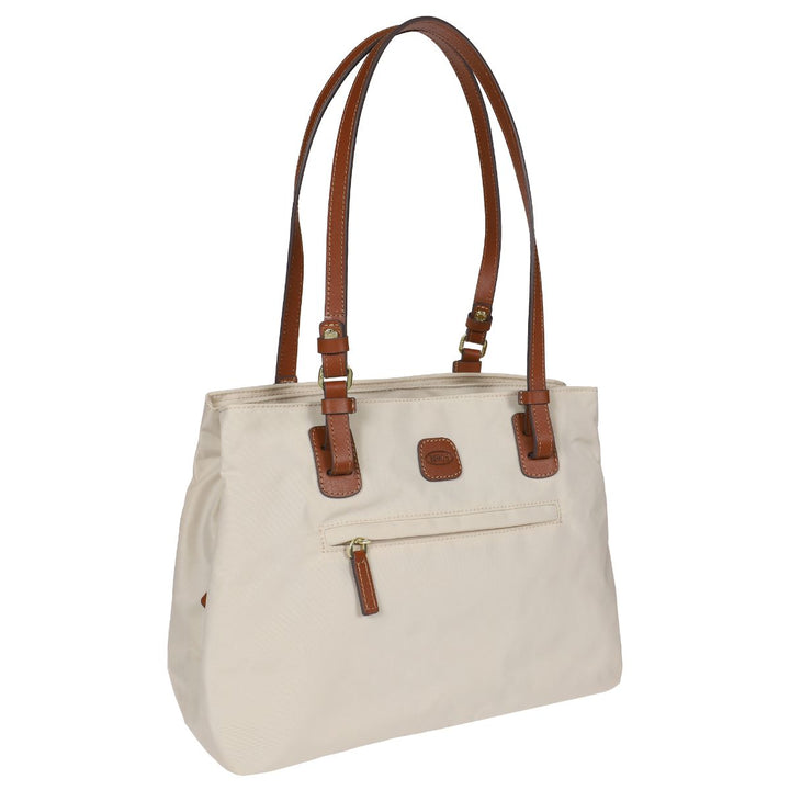 Voorzijde van de Bric's _45282_ X-collection Handtas Beige #kleur_beige