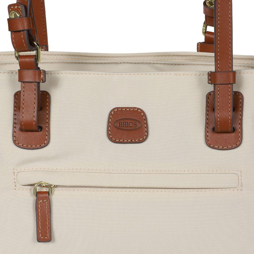 Details van het materiaal van de Bric's _45282_ X-collection Handtas Beige #kleur_beige