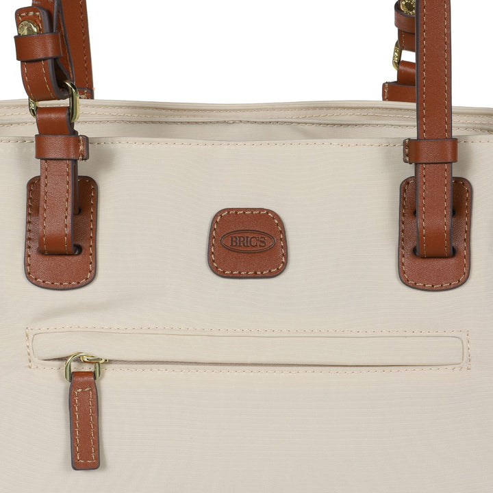 Details van het materiaal van de Bric's _45282_ X-collection Handtas Beige #kleur_beige