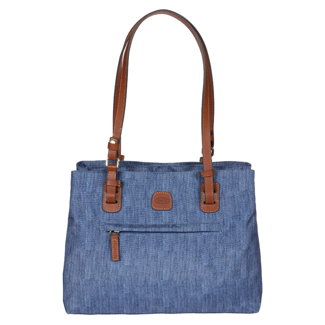 Voorkant van de Bric's _45282_ X-collection Handtas jeans #kleur_jeans