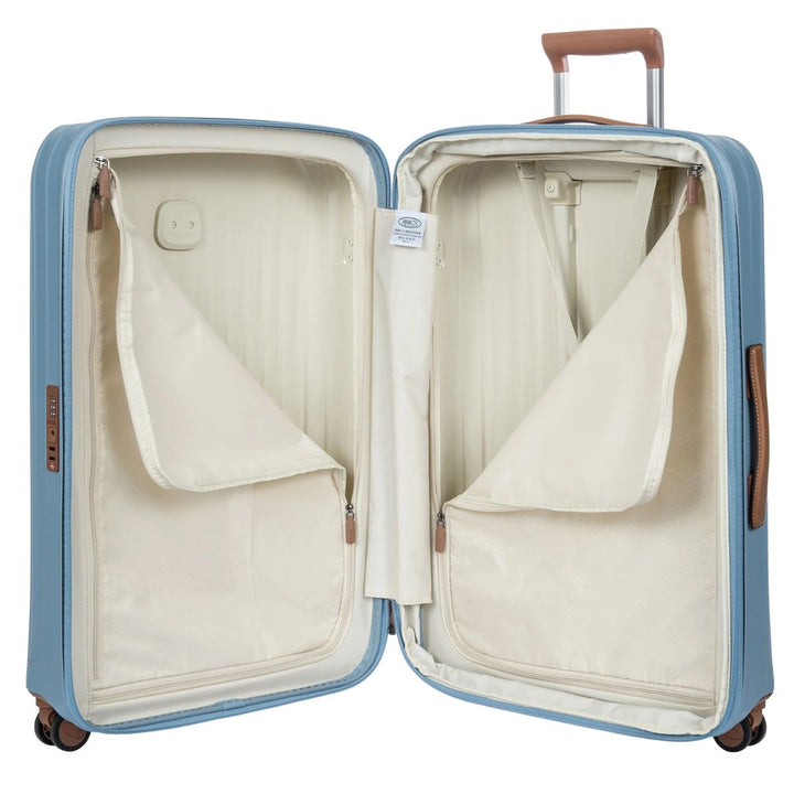 Binnenkant van de Bric's Taormina grote koffer in sky-blue #kleur_sky-blue