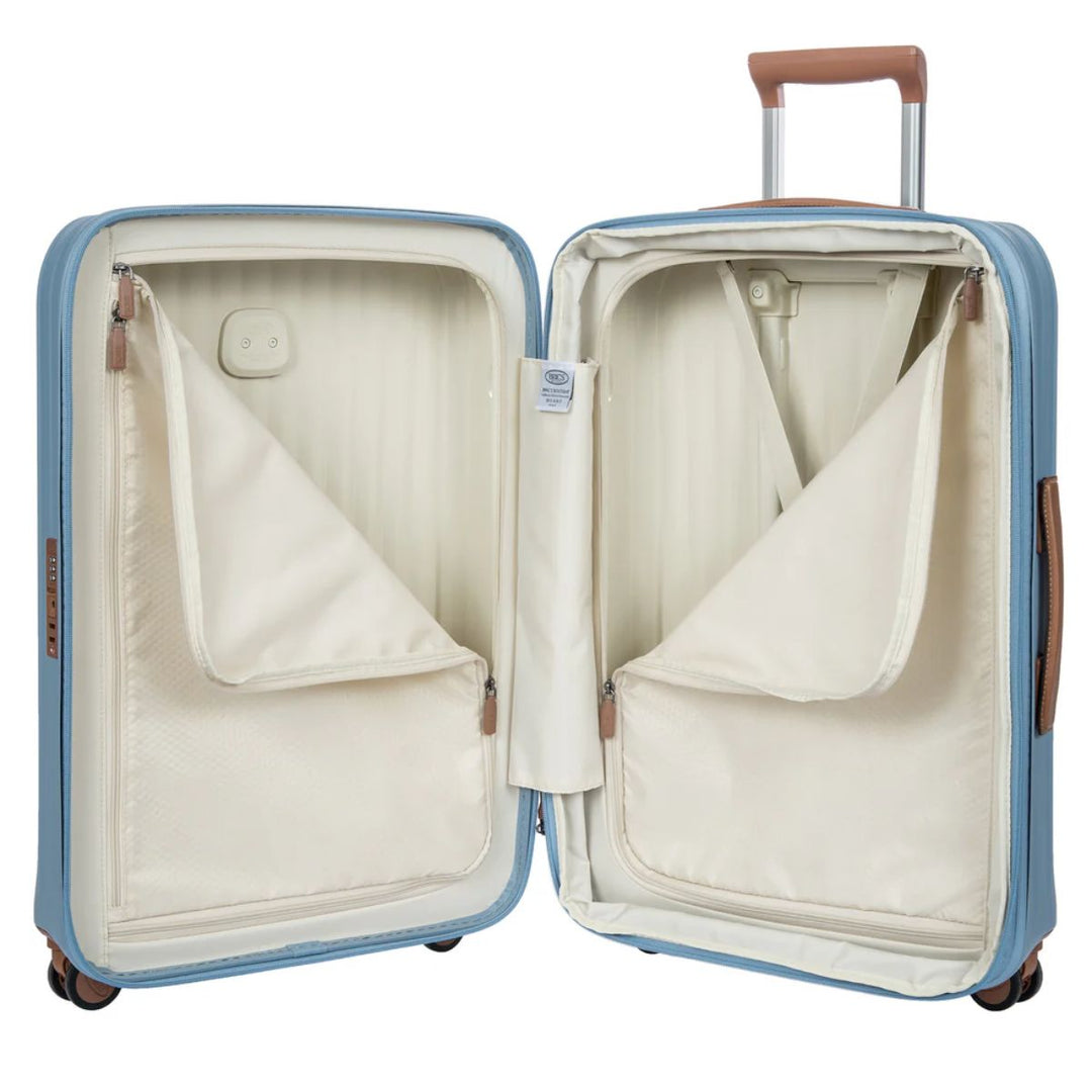 Binnenkant van de Bric's Taormina middelmaat koffer sky-blue #kleur_sky-blue