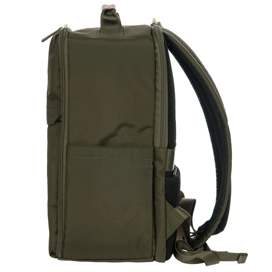 Zijkant van de Bric's Underseater olijf #kleur_olijf
