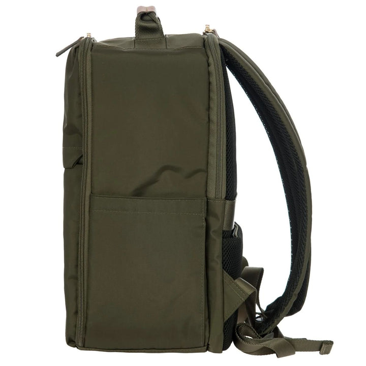 Zijkant van de Bric's Underseater olijf #kleur_olijf