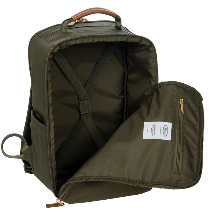 Binnenkant van de Bric's Underseater olijf #kleur_olijf
