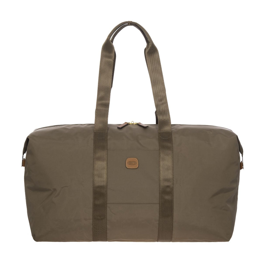 Voorkant van de Bric's 202 weekendtas uit de X-collection in nut #kleur_nut