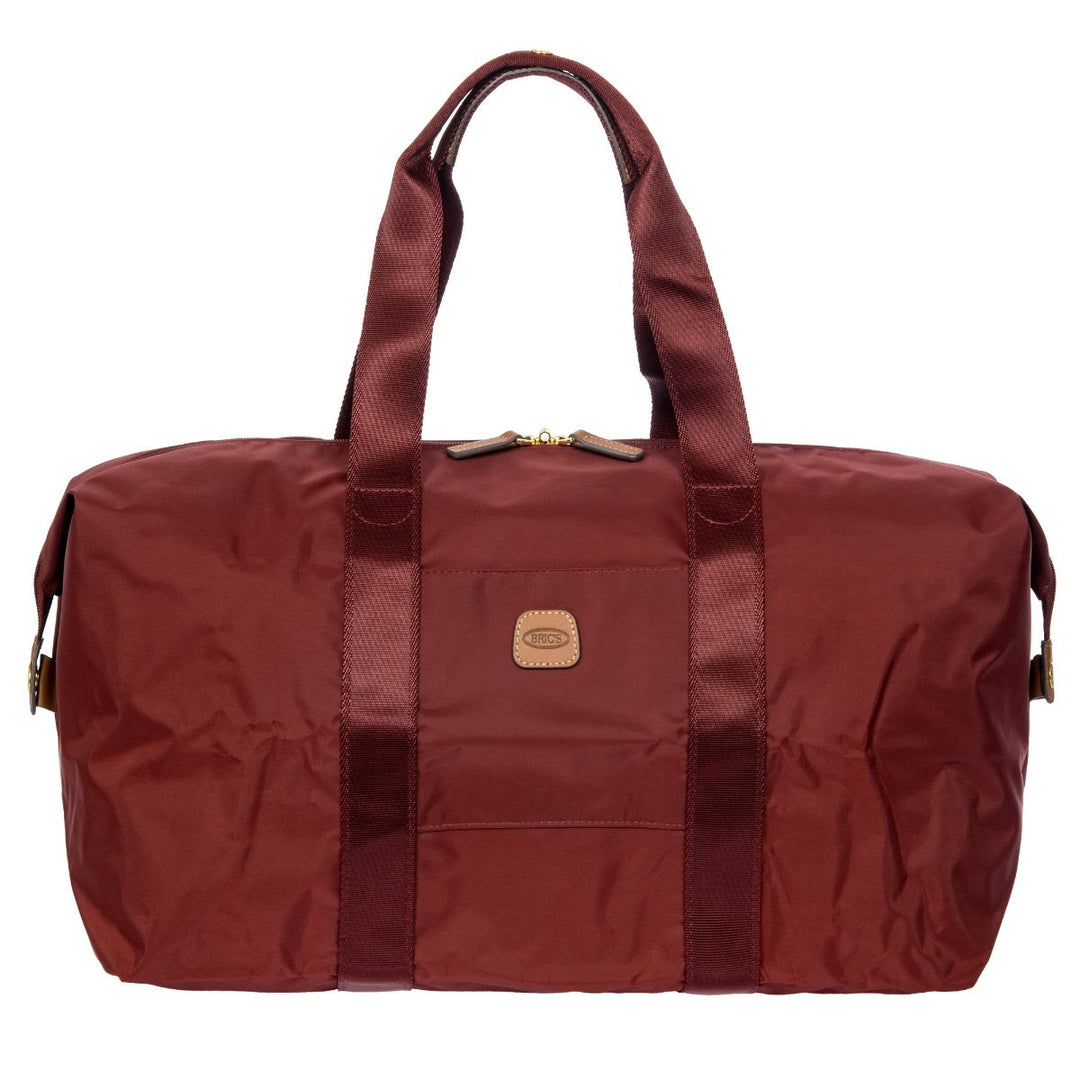 Voorkant van de Bric's 203 weekendtas en underseater Bordeaux #kleur_bordeaux
