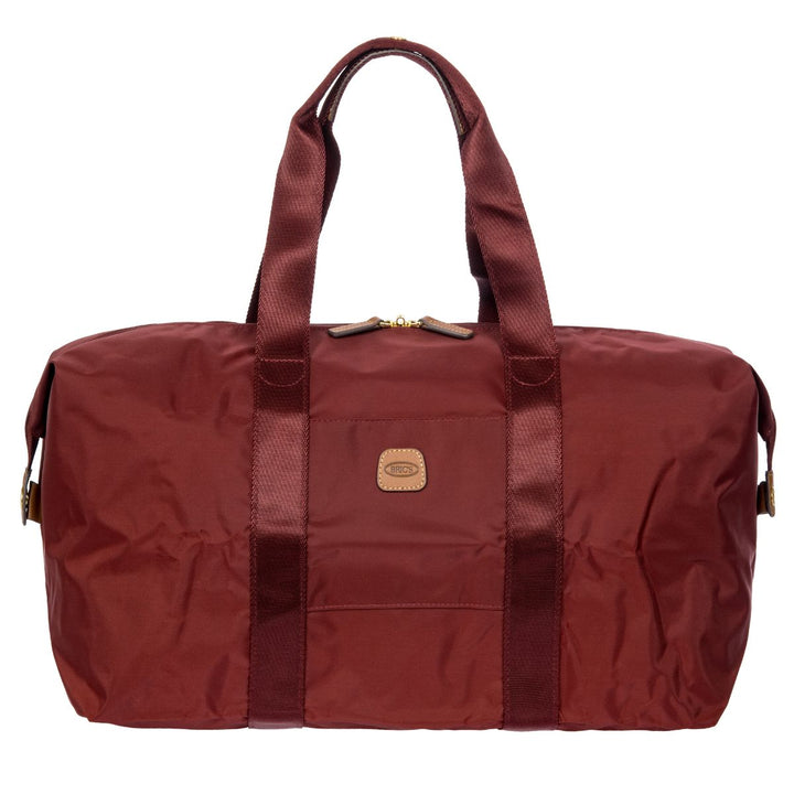 Voorkant van de Bric's 203 weekendtas en underseater Bordeaux #kleur_bordeaux