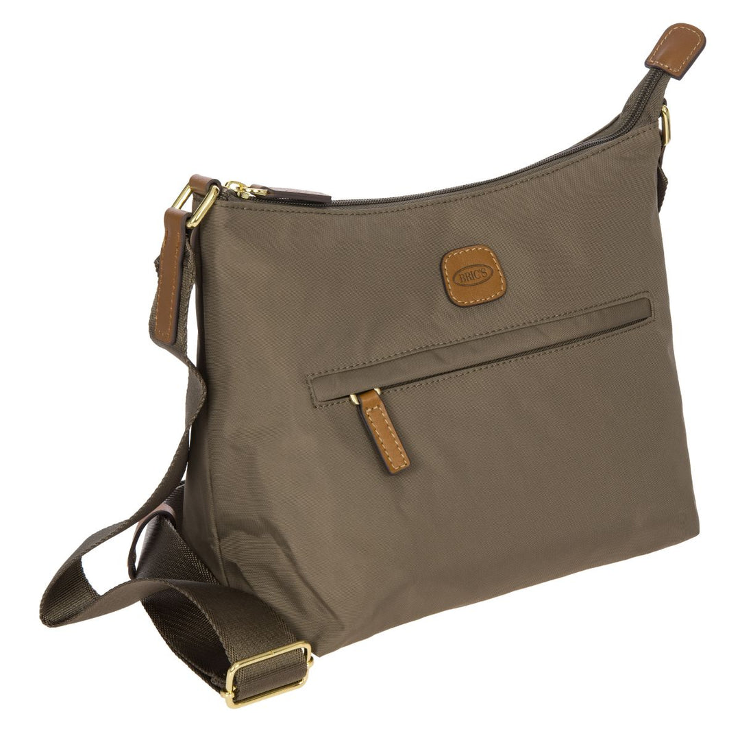Voorzijde van de Bric's 45056 uit de X-collection in nut #kleur_nut