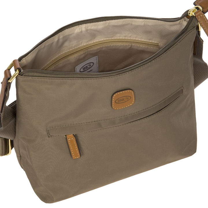 Binnenkant van de Bric's 45056 uit de X-collection in nut #kleur_nut