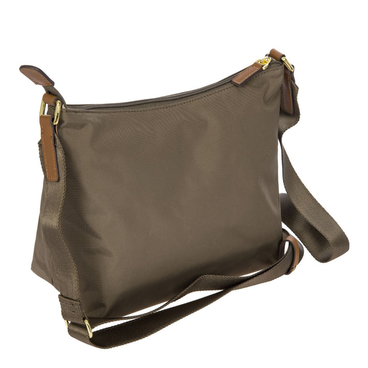 Achterkant van de Bric's 45056 uit de X-collection in nut #kleur_nut