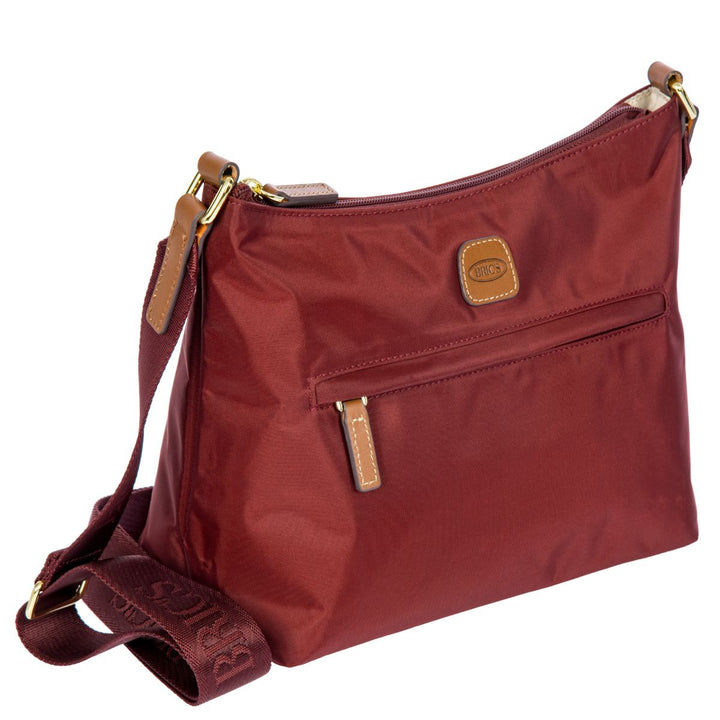 Voorzijde van de Bric's 45056 uit de X-collection in bordeaux #kleur_bordeaux