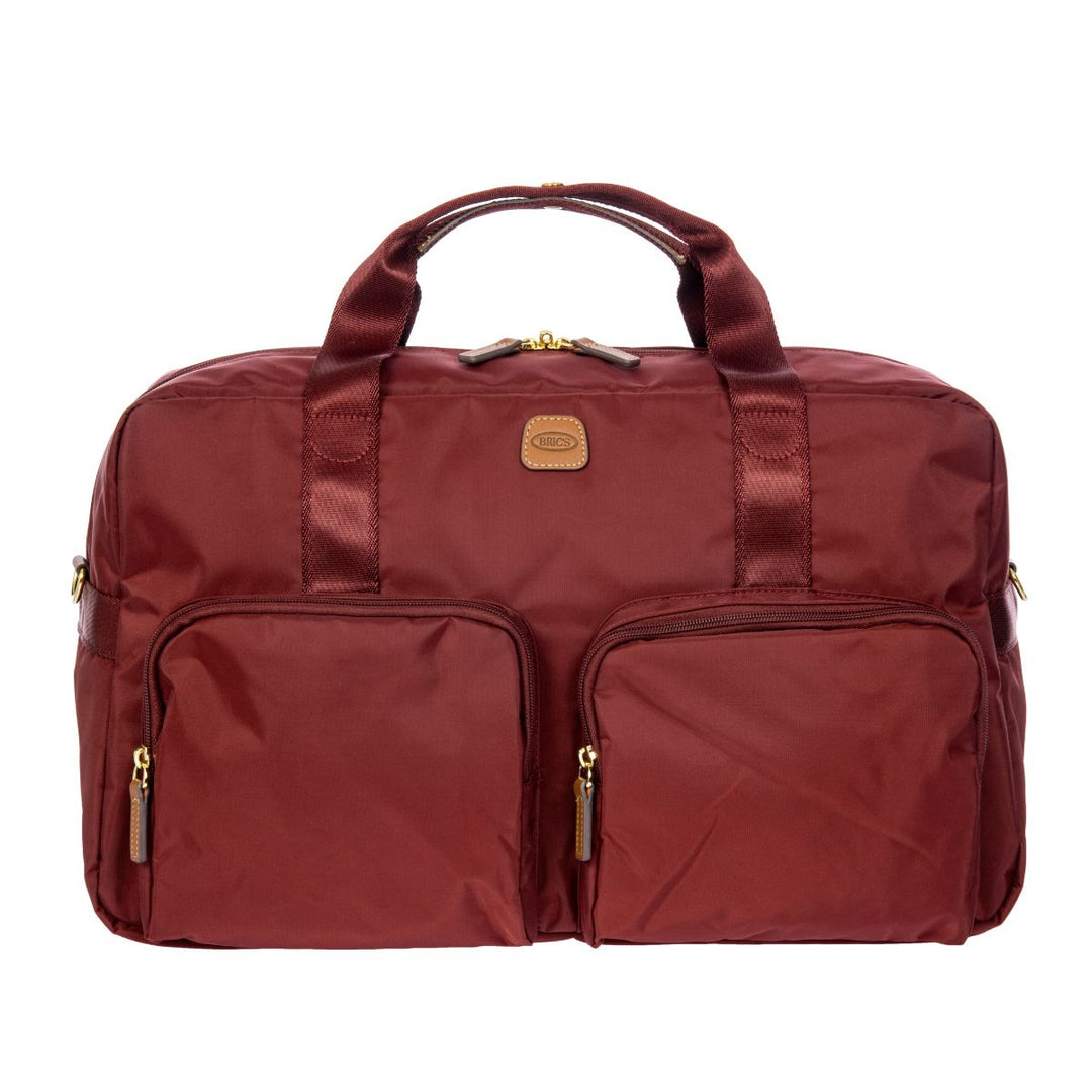 Voorkant van de Bric's X-collection 42192 Weekeendtas Bordeaux #kleur_bordeaux