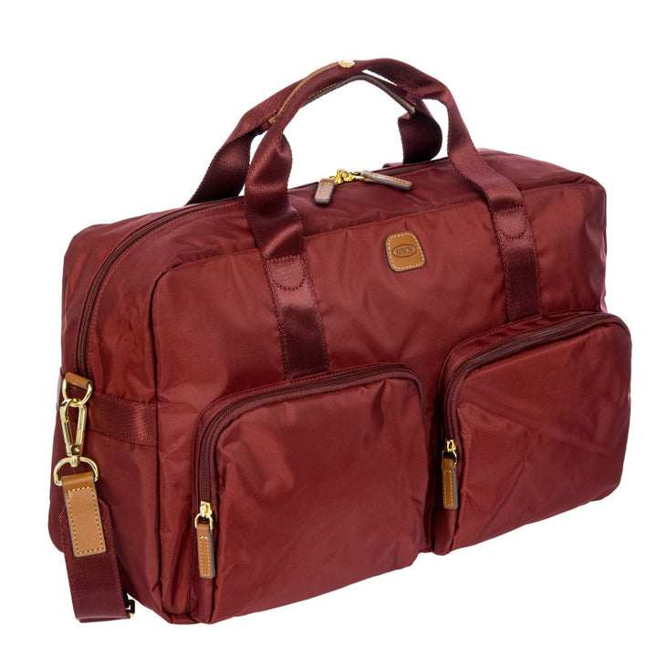 Voorzijde van de Bric's X-collection 42192 Weekeendtas Bordeaux #kleur_bordeaux