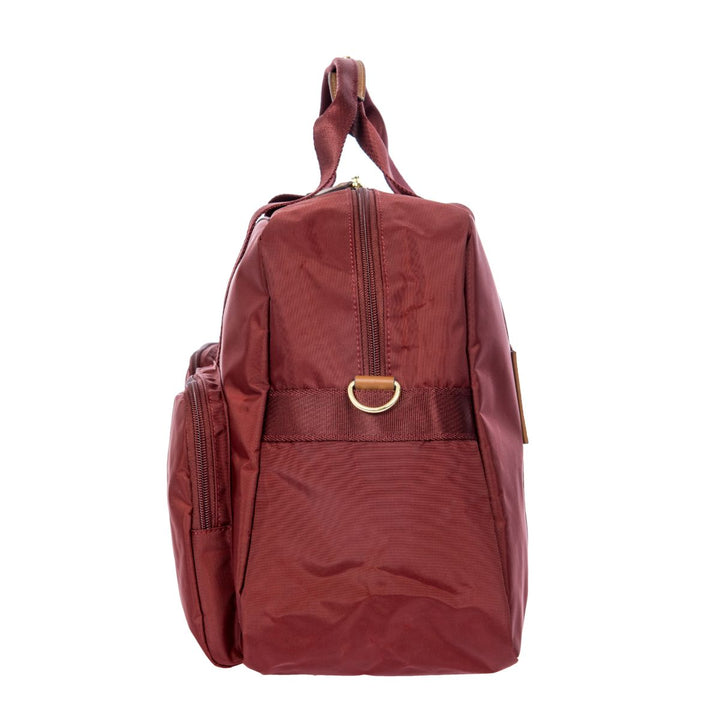 Zijkant van de Bric's X-collection 42192 Weekeendtas Bordeaux #kleur_bordeaux