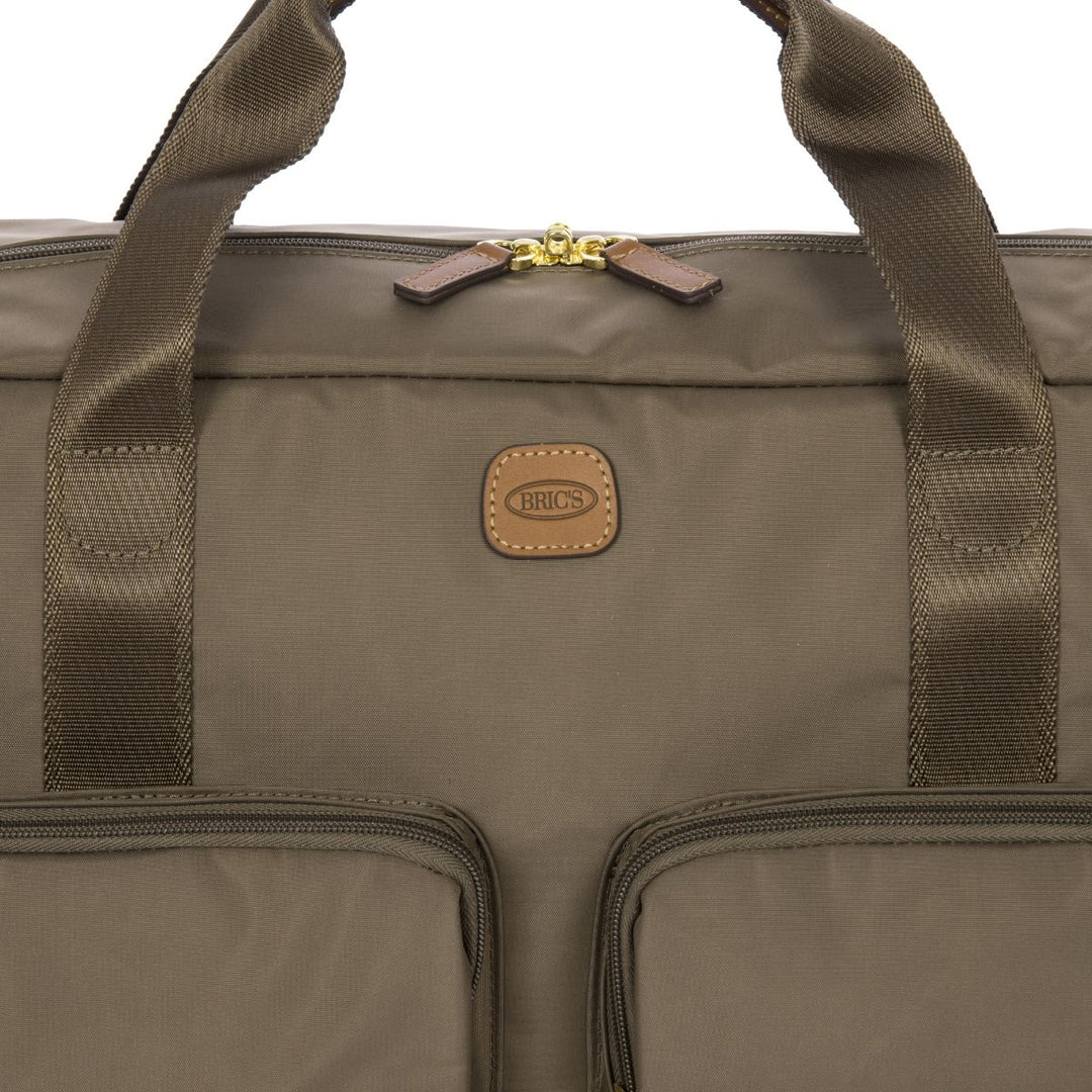 Details van het materiaal van de Bric's X-collection 42192 Weekeendtas nut #kleur_nut