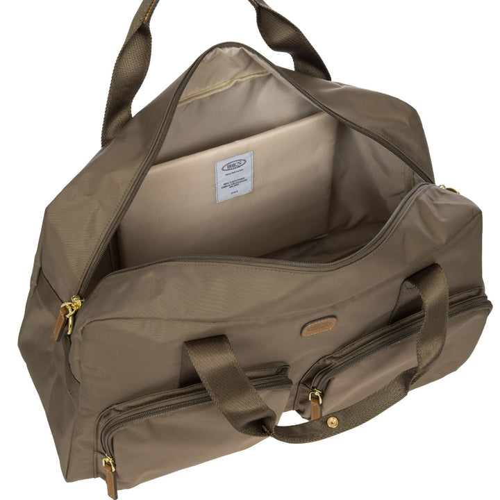 Binnenkant van de Bric's X-collection 42192 Weekeendtas nut #kleur_nut