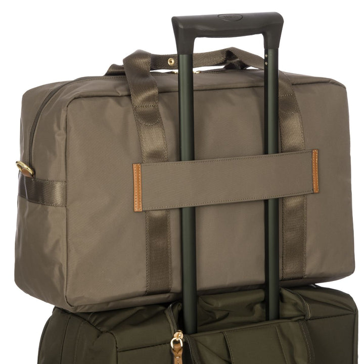 De Bric's X-collection 42192 Weekeendtas nut op een trolley #kleur_nut