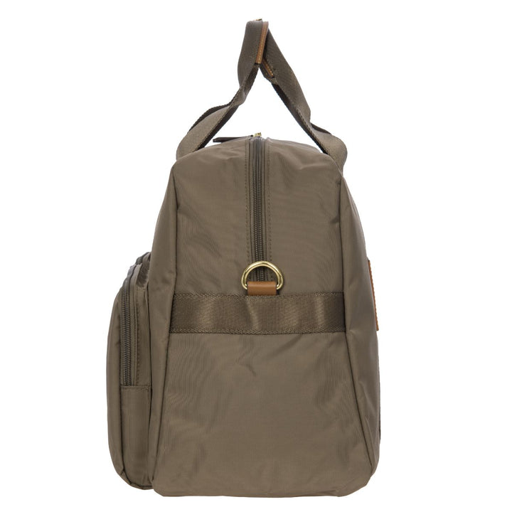 Zijkant van de Bric's X-collection 42192 Weekeendtas nut #kleur_nut