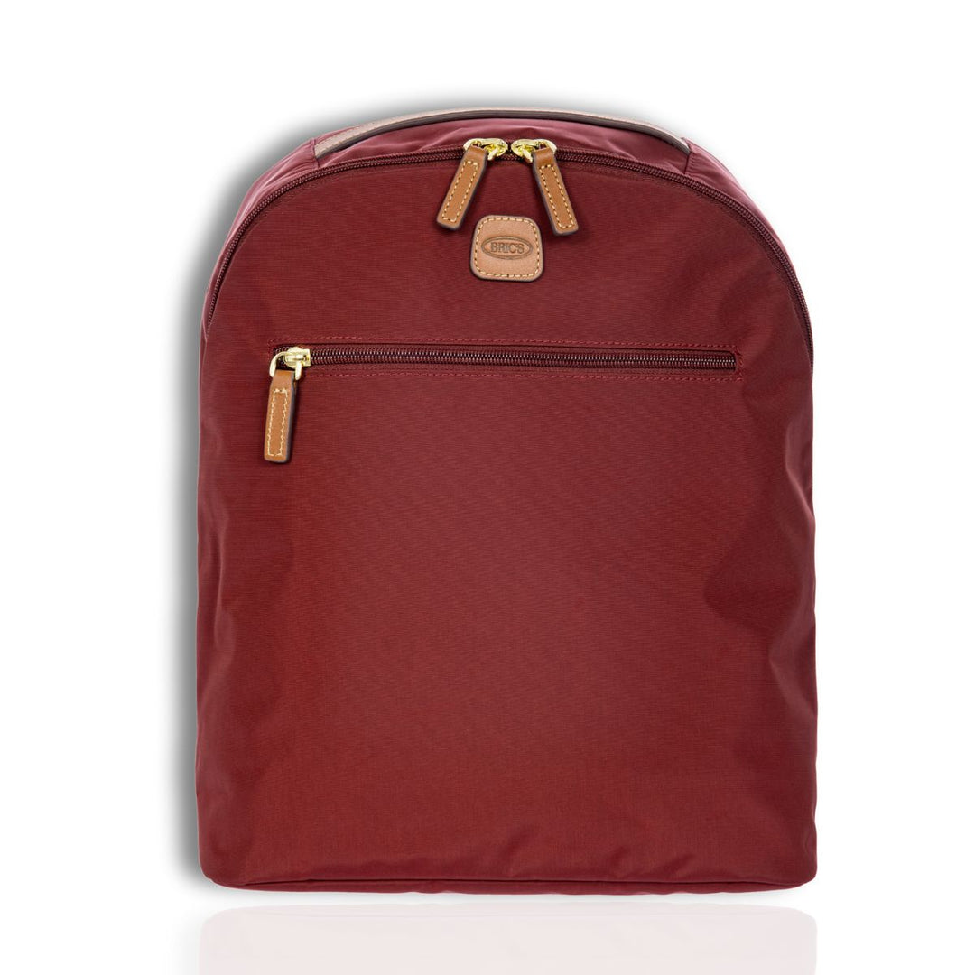 Voorkant van de Bric's X-collection 45059 rugzak in de kleur bordeaux #kleur_bordeaux
