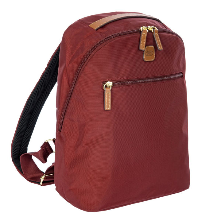 Voorzijde van de Bric's X-collection 45059 rugzak in de kleur bordeaux #kleur_bordeaux