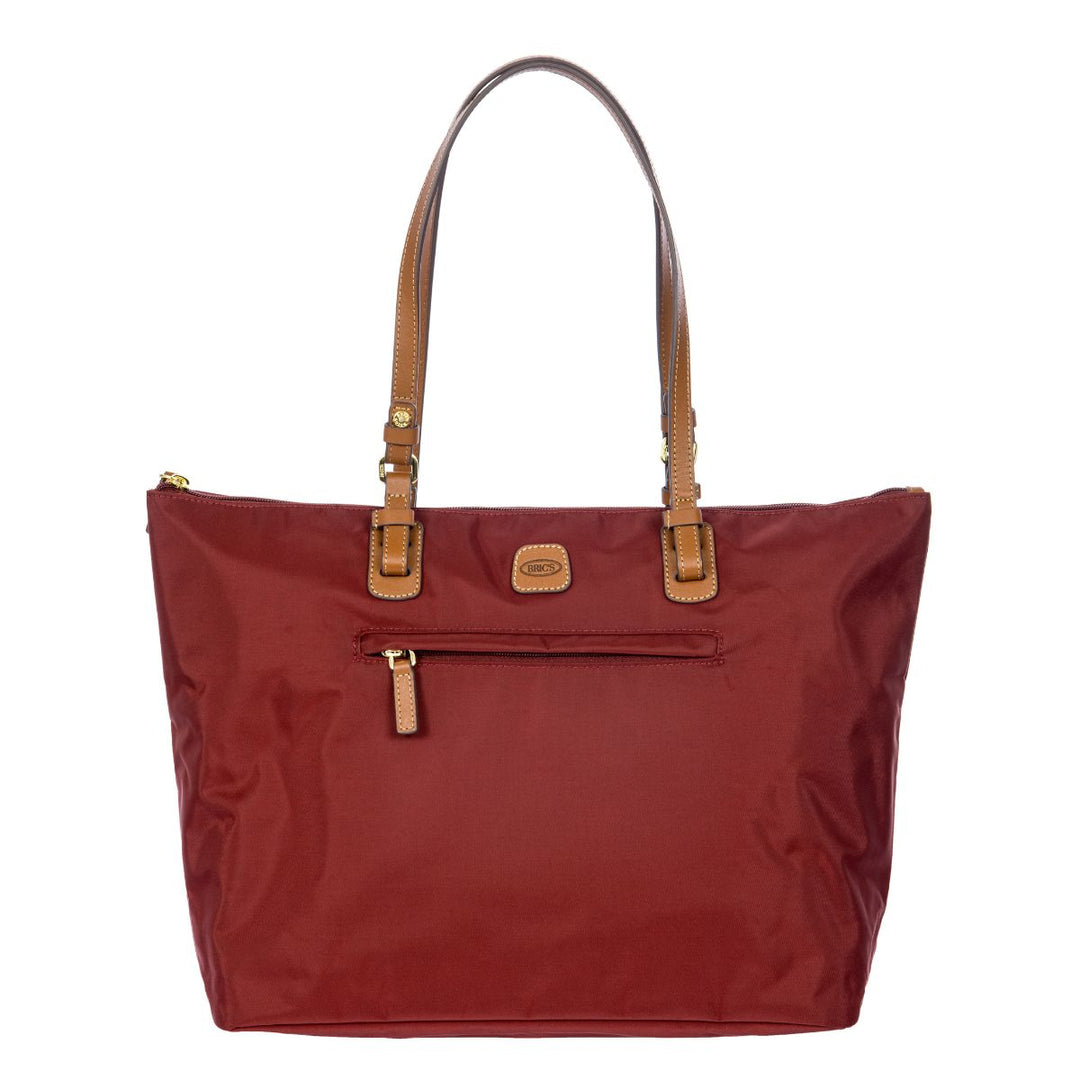 Voorkant van de Bric's X-collection schoudertas bordeaux #kleur_bordeaux