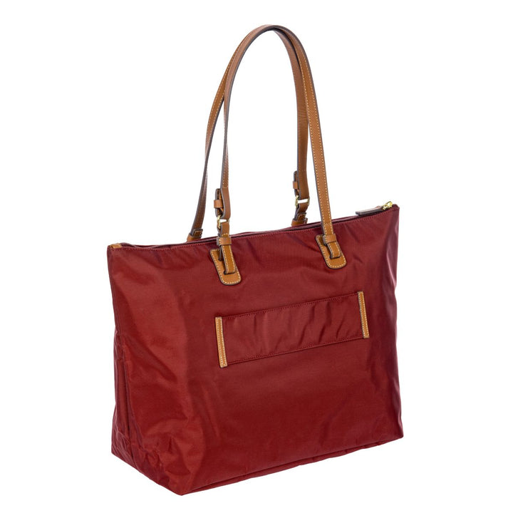 Achterkant van de Bric's X-collection schoudertas bordeaux #kleur_bordeaux