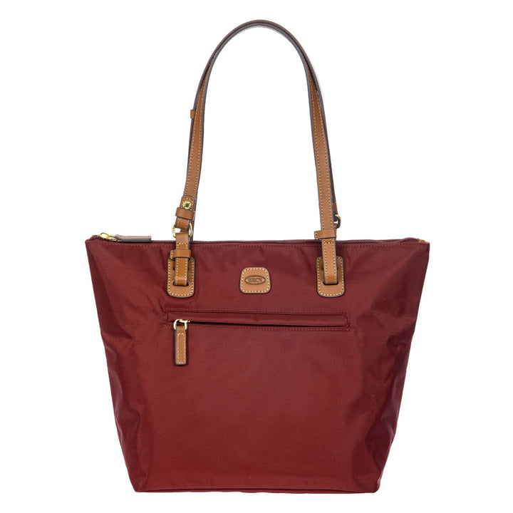 Voorkant van de Bric's X-Collection 45071 middelmaat shopper Bordeaux #kleur_bordeaux