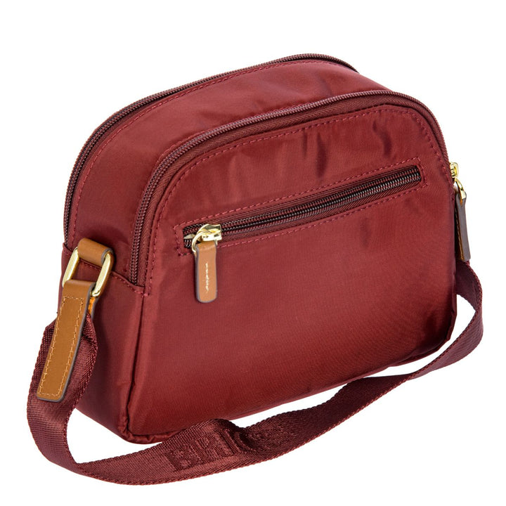 Achterkant van de Bric's X-collection 45085 crossover tas Bordeaux #kleur_bordeaux