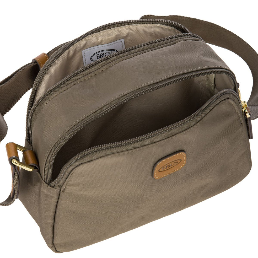 Binnenkant van de Bric's X-collection 45085 crossover tas nut #kleur_nut