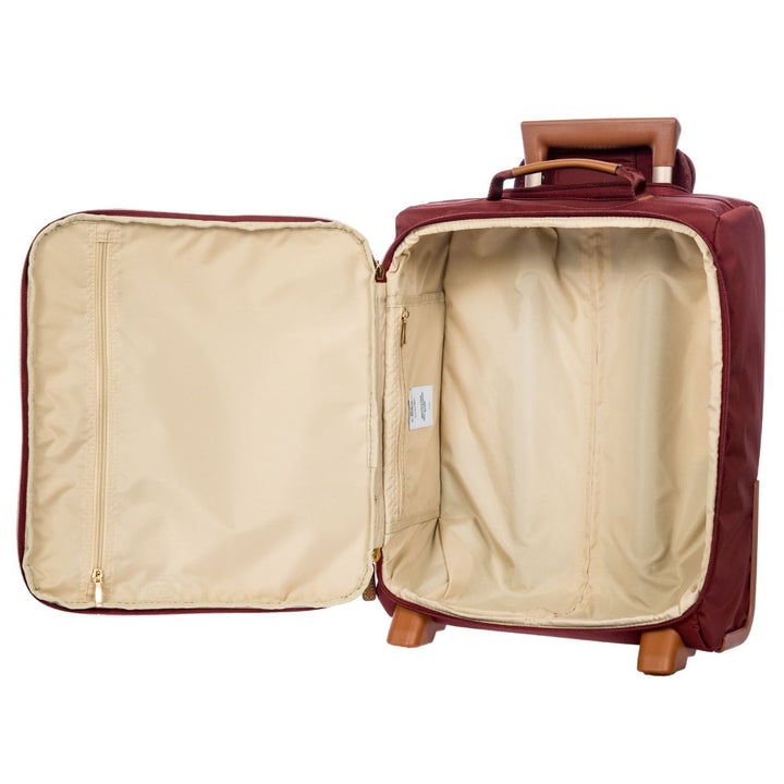 Binnenkant van de Bric's X-collection 58103 underseater koffer Bordeaux #kleur_bordeaux