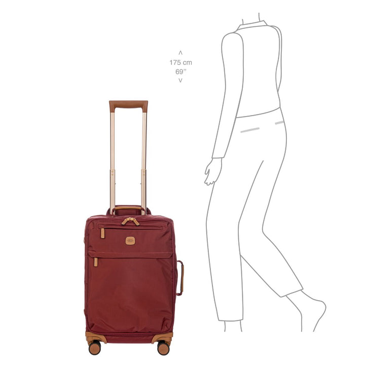 De X-collection 58117 Handbagage koffer bordeaux in gebruik #kleur_bordeaux