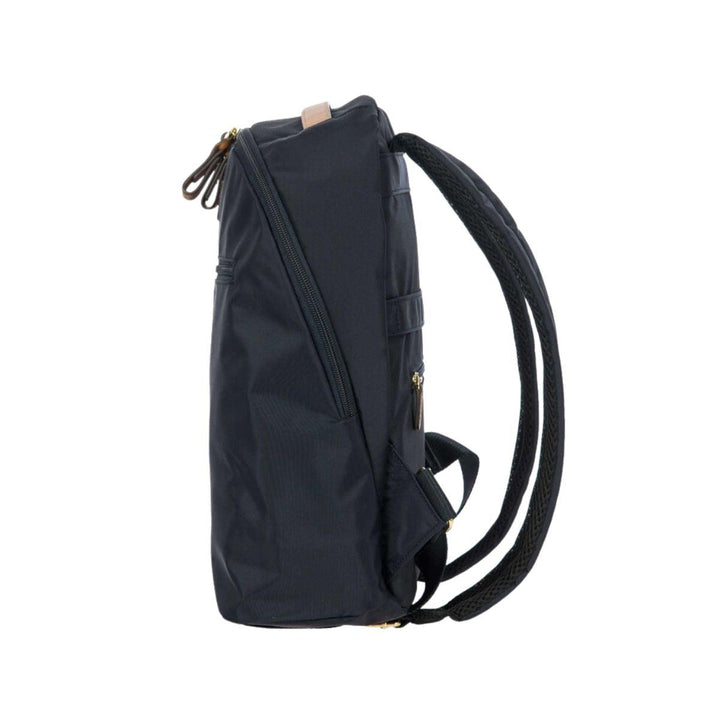 Zijkant Bric's 45059 Rugzak navy #kleur_navy
