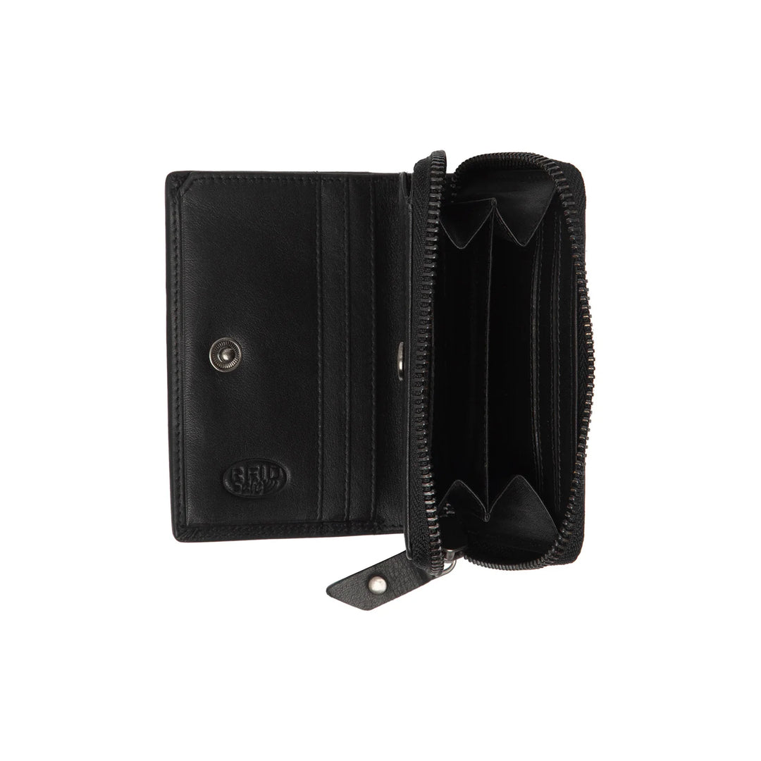 Binnenkant van The Chesterfield Lenwich zwarte dames portemonnee #kleur_zwart