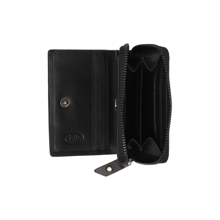 Binnenkant van The Chesterfield Lenwich zwarte dames portemonnee #kleur_zwart