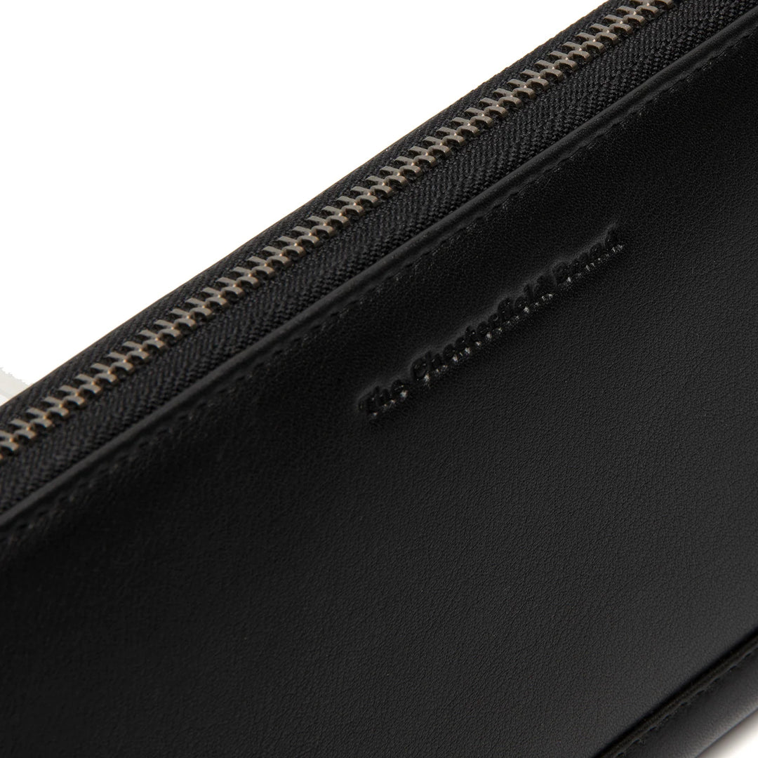 Details van het leer #kleur_zwart