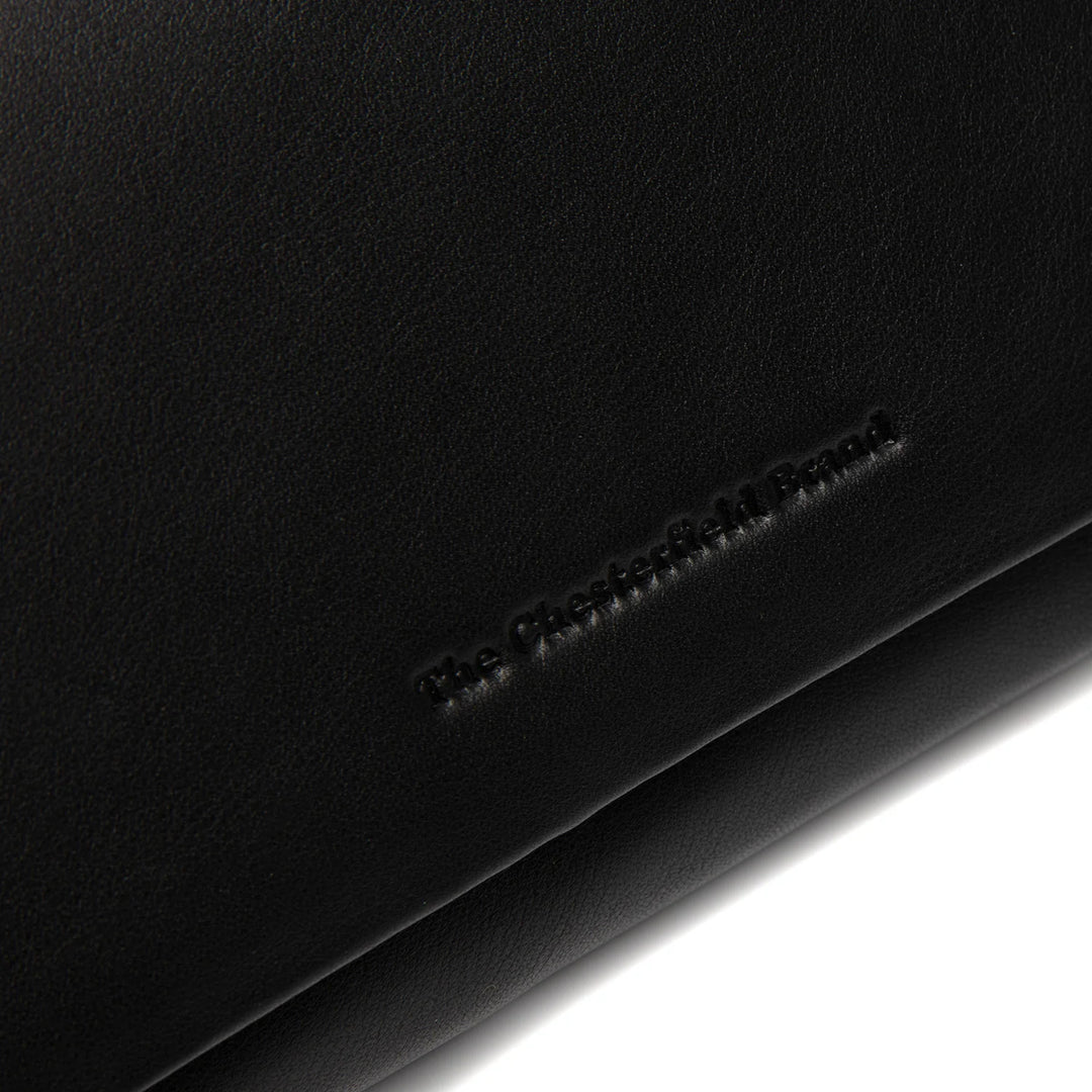 Details van het leer #kleur_zwart