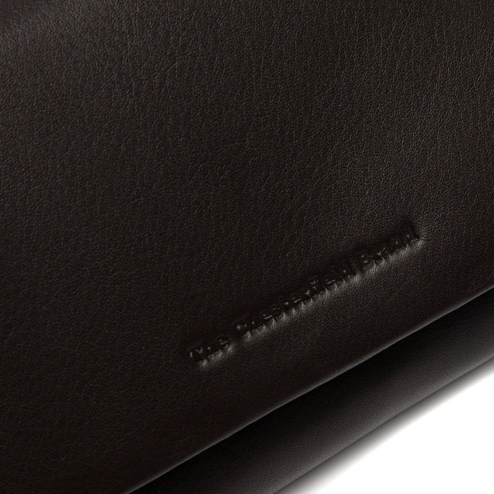 Details van het leer #kleur_donkerbruin