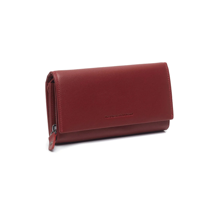 Voorkant van The Chesterfield Arvento dames portemonnee in het rood #kleur_rood