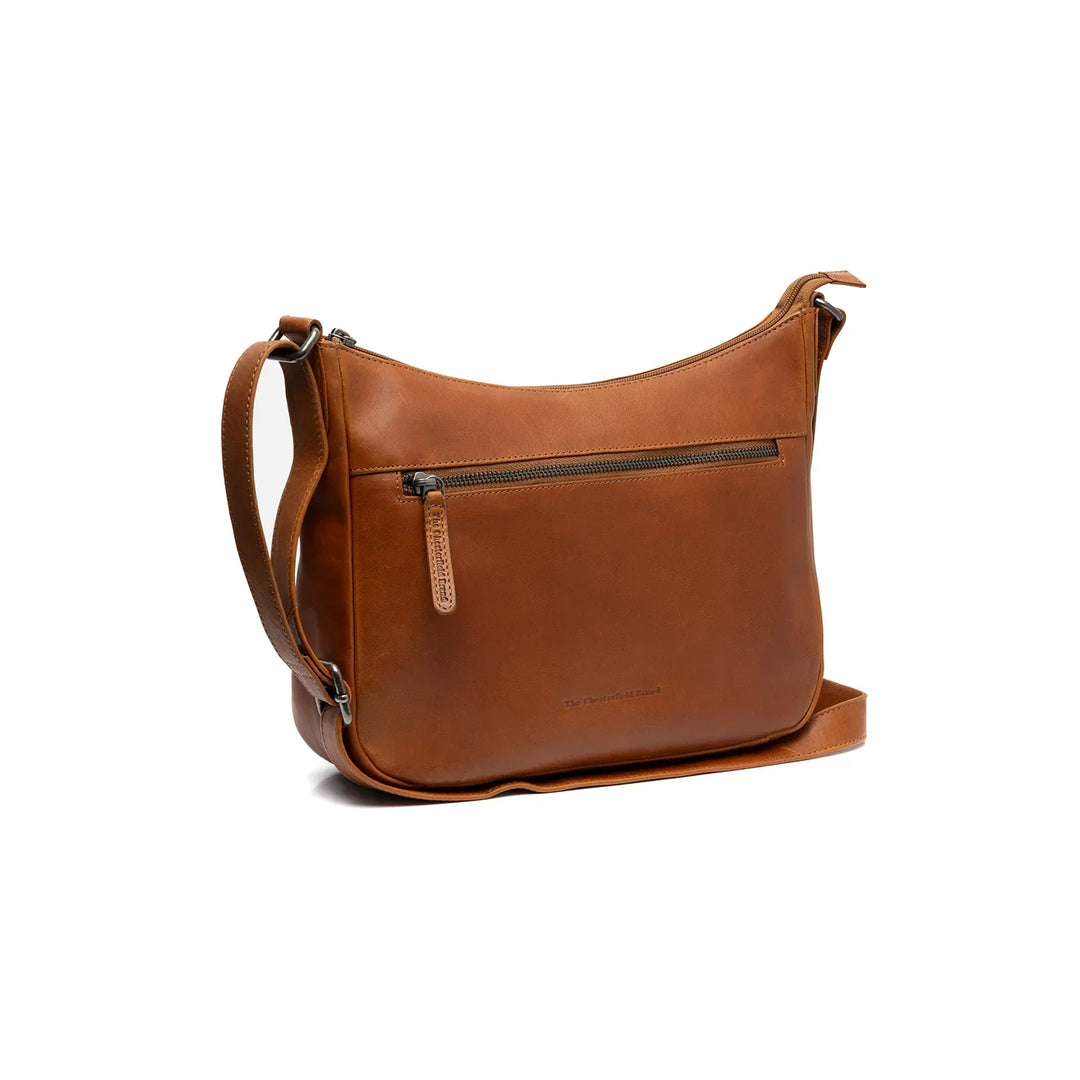 Voorkant van de The Chesterfield Loraine in het cognac #kleur_cognac