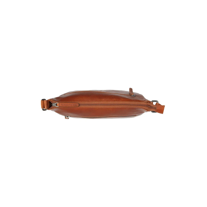 Bovenkant van de The Chesterfield Loraine in het cognac #kleur_cognac