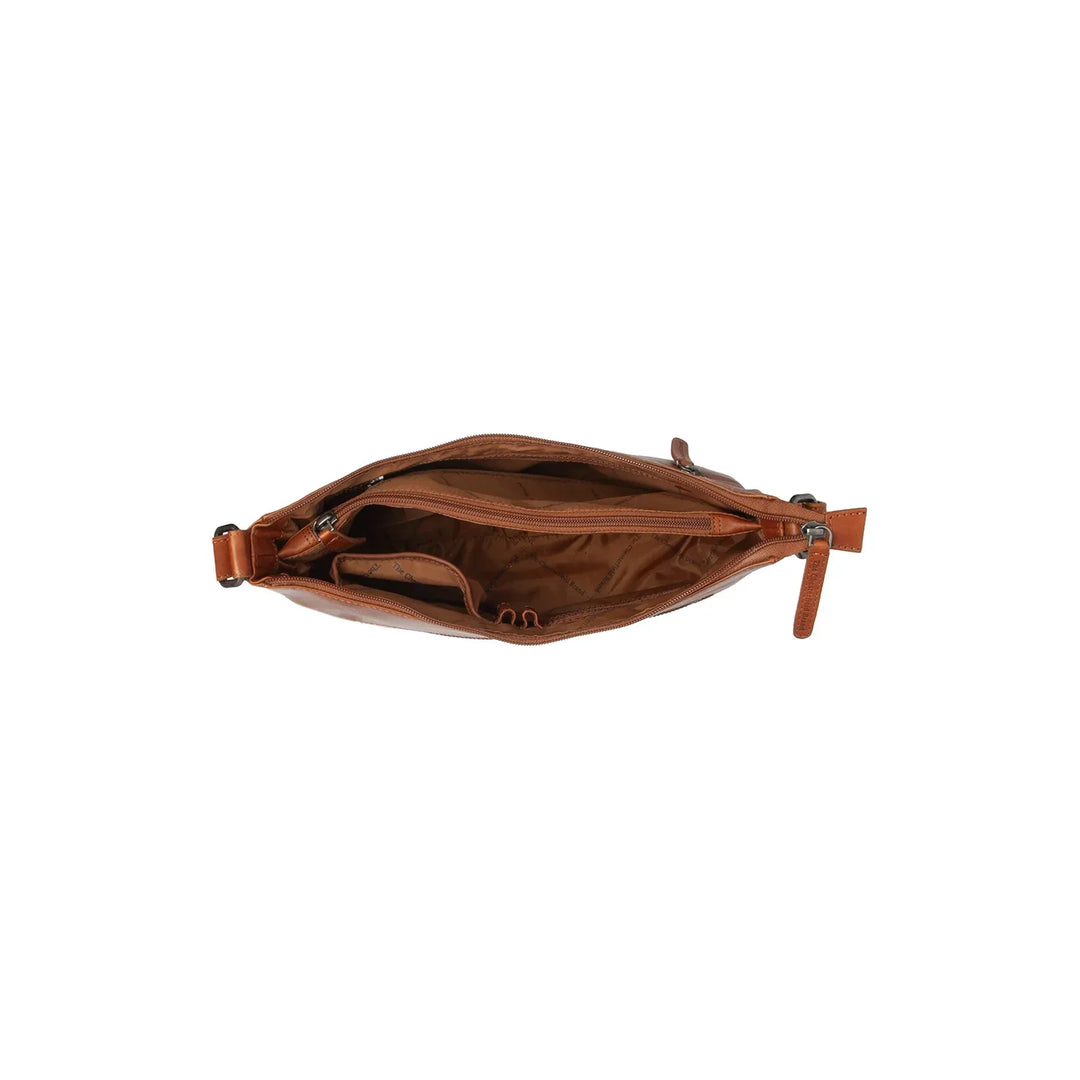 Binnenkant van de The Chesterfield Loraine in het cognac #kleur_cognac