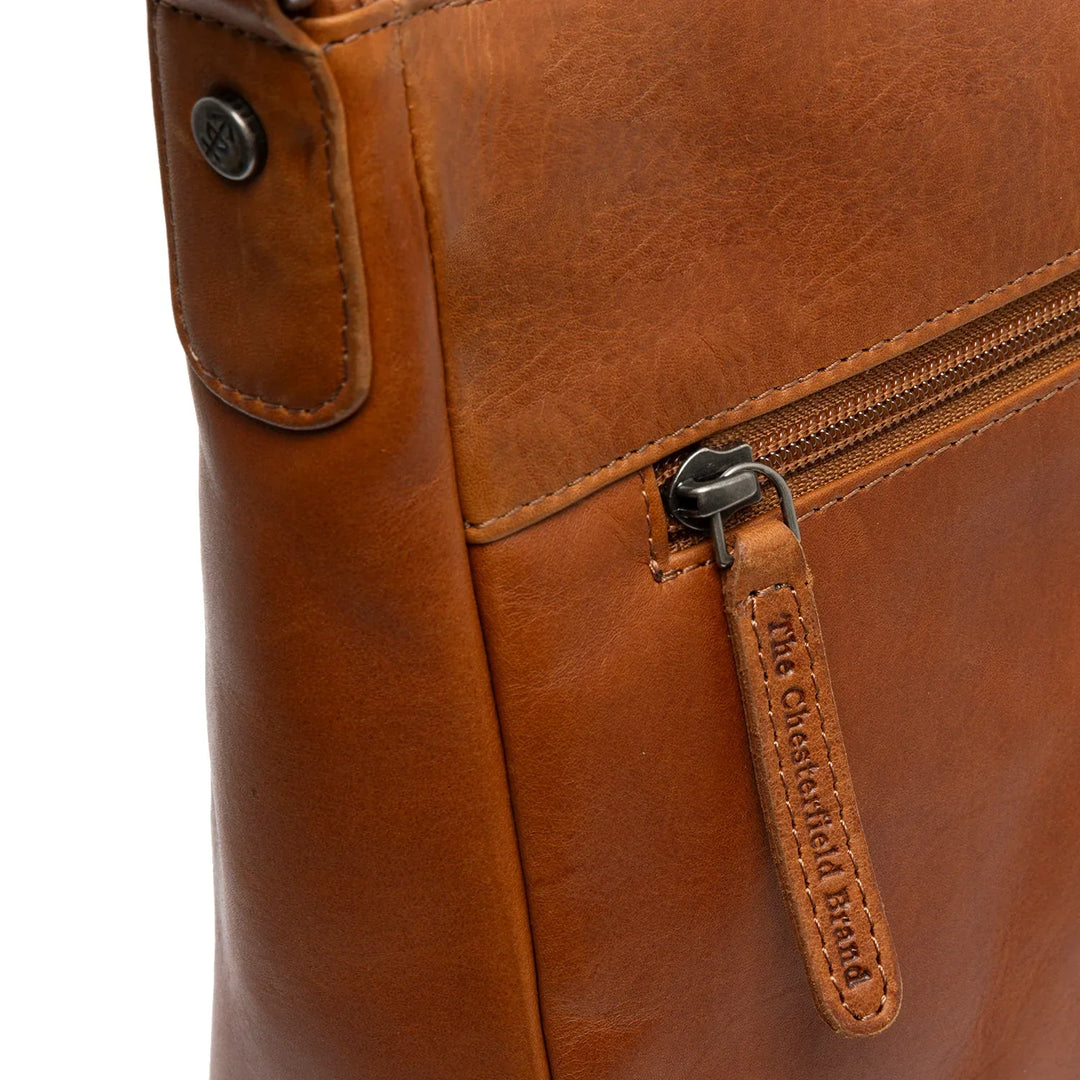 Details van het leer #kleur_cognac