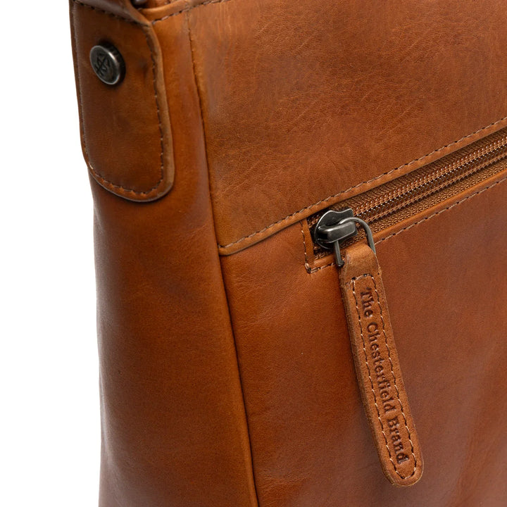 Details van het leer #kleur_cognac