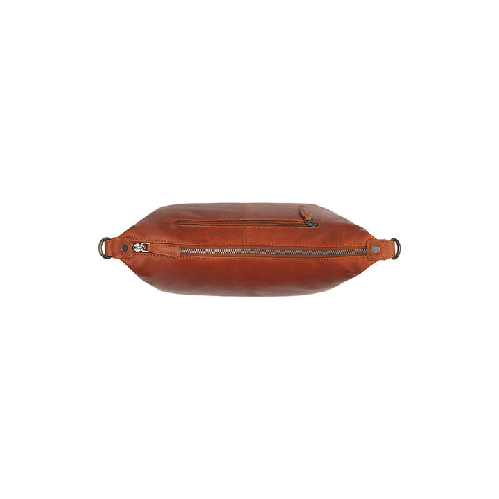 Bovenkant van the Chesterfield brand skara schoudertas #kleur_cognac