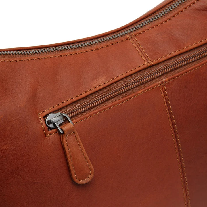Achtervak van the Chesterfield brand skara schoudertas #kleur_cognac