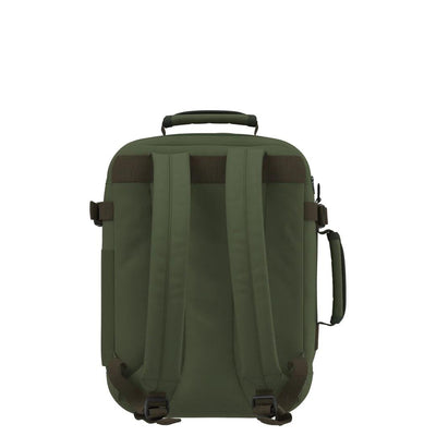 Achterkant Cabinzero Classic 28 Liter tech donker groen #kleur_donker-groen